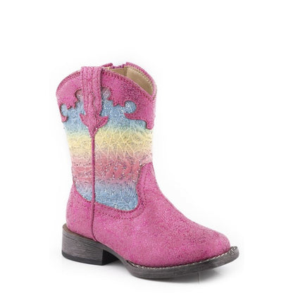 Roper Toddler Glitter Lace Boots