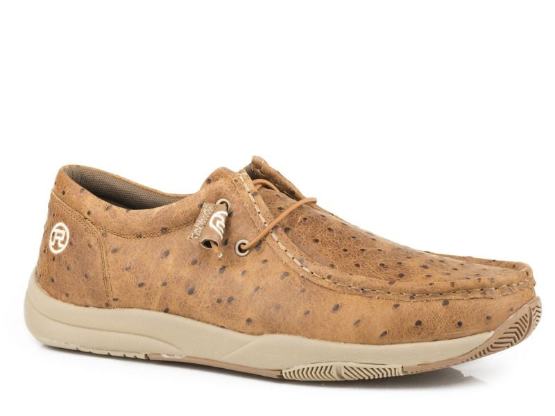 Roper Mens Clearcut Low Ostrich Lace-Ups