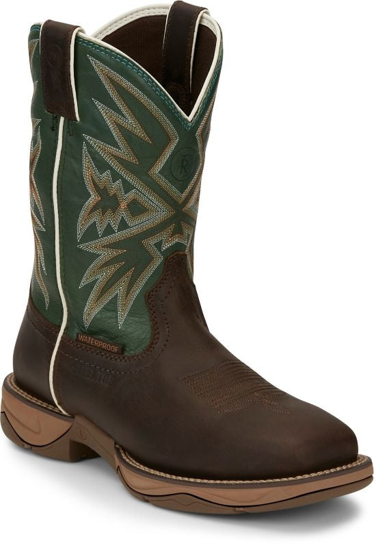 Tony Lama Mens Bartlett 11" Pull-On Steel Toe Work Boots
