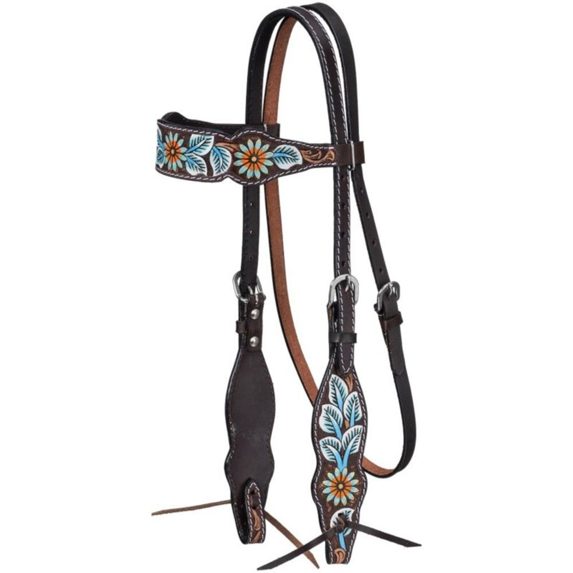 Tough1 Vintage Floral Browband Headstall