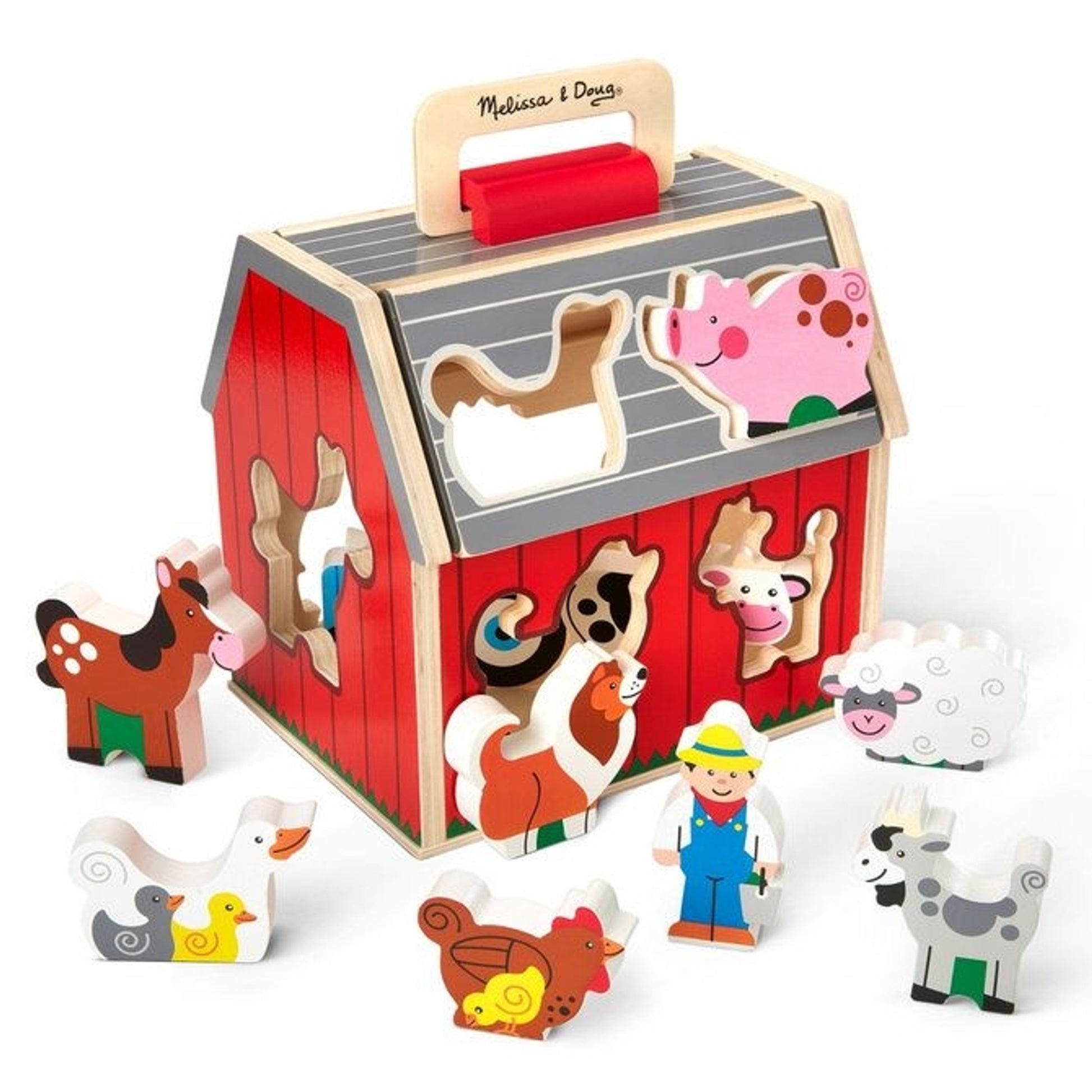 Melissa and Doug Take-Along Sorting Barn Kids Toy