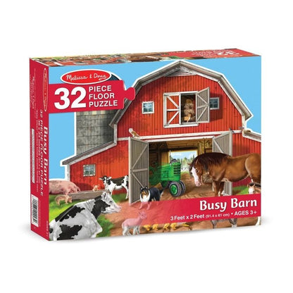 Melissa and Doug Busy Barn 32 Piece Floor Puzzle
