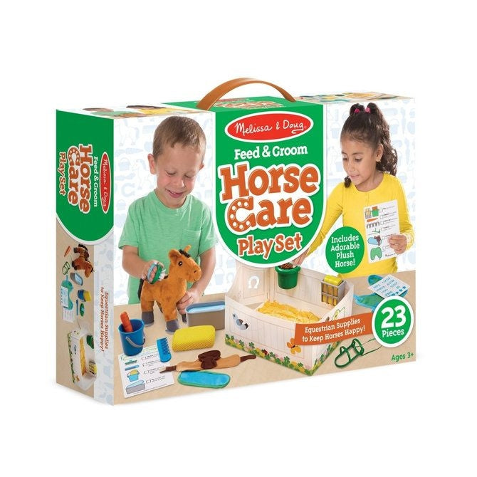 Melissa and Doug Horse Care Kids Play Set 23 Piece