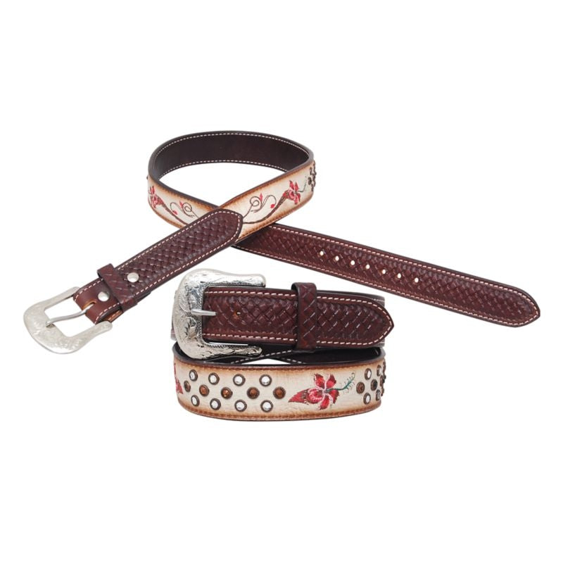 Circle Y Fire Lily Belt