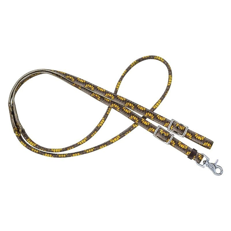 Tough1 Nylon Rolled Roping Reins
