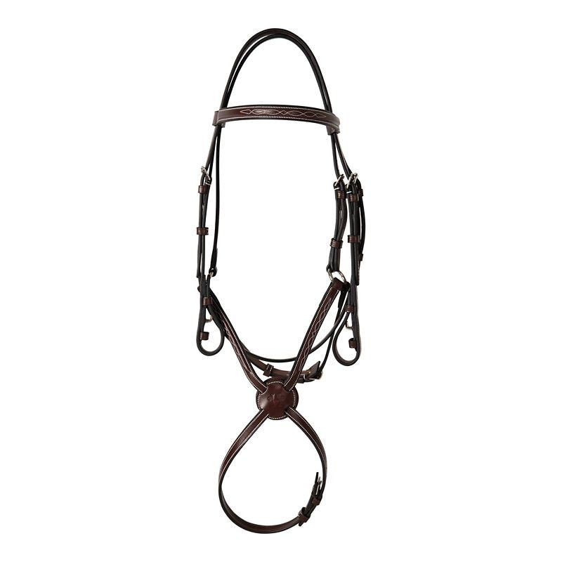 Huntley Sedgwick Fancy Stitch Fig 8 Bridle Full