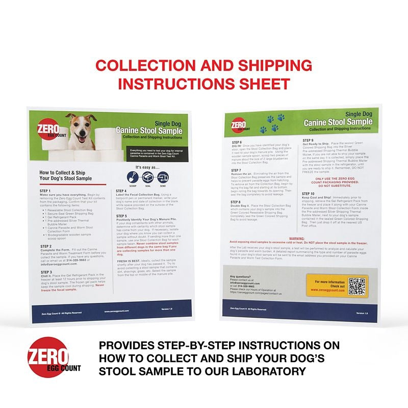 Zero Egg Count Dog Parasite Test Kit