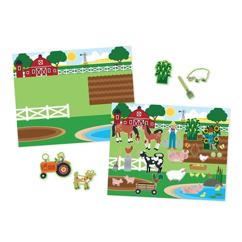 Melissa and Doug Reusable Sticker Pad - Farm