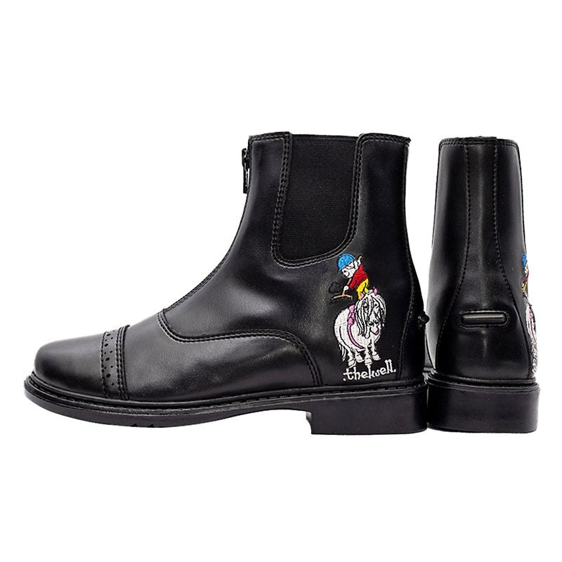 TuffRider Kids Thelwell Zip Black Paddock Boot