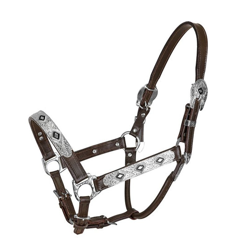 TuffRider Western Show Halter with Silver