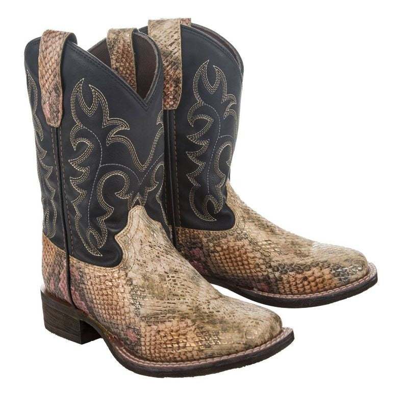 TuffRider Kids Snake In My Boot Western Black