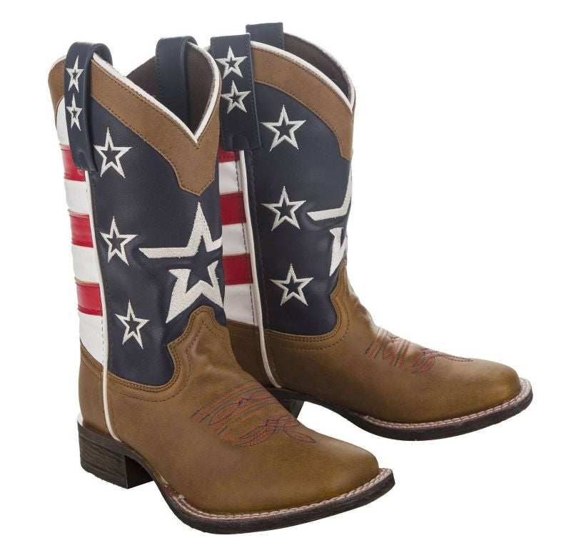 TuffRider Toddler American Cowboy Boots Brown
