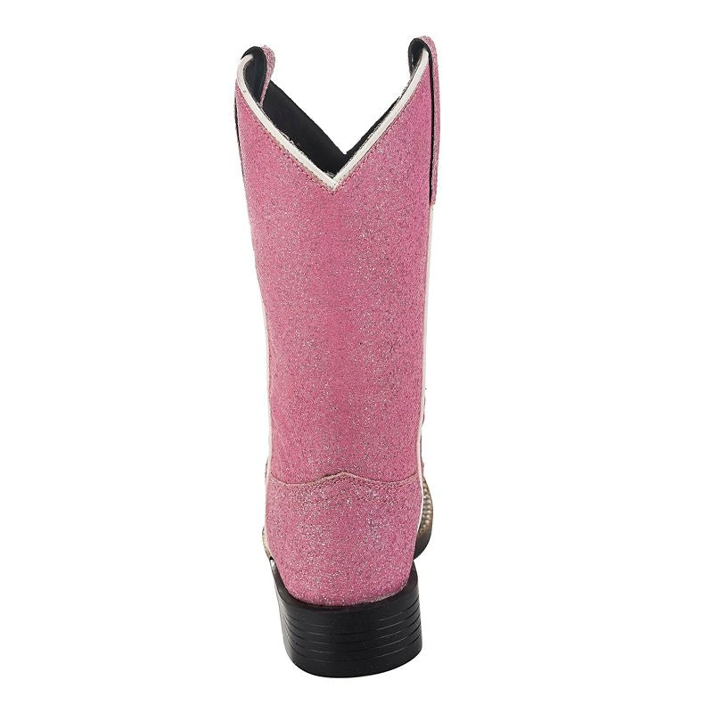 Tuffrider Youth Pink Glitter Western Boots