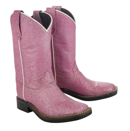 Tuffrider Youth Pink Glitter Western Boots