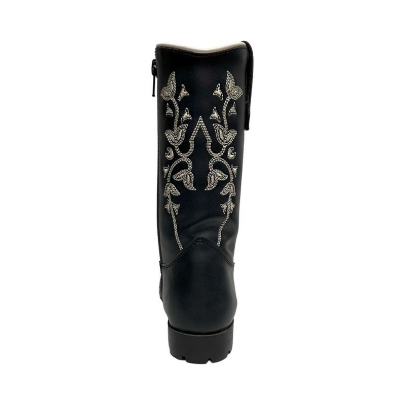 TuffRider Youth Black Floral Western Boots