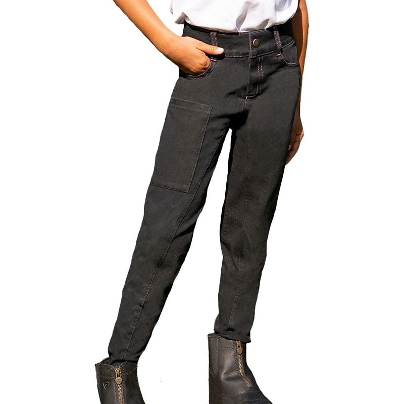 FITS Girl's Denim Knee Patch Breech