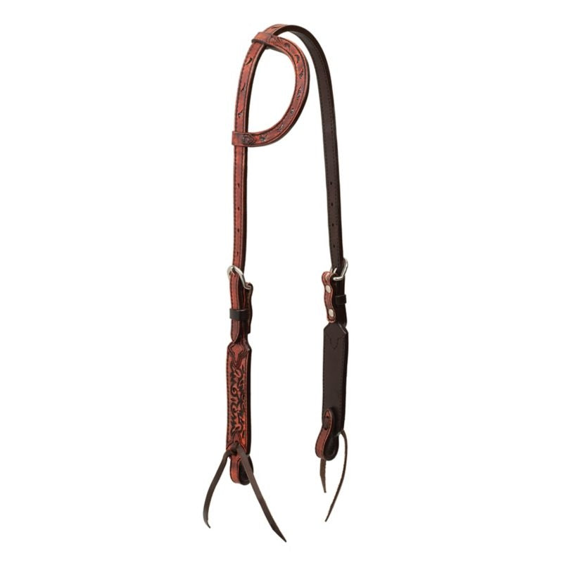 Weaver Turq Cross Pioneer Sliding Ear Headstall