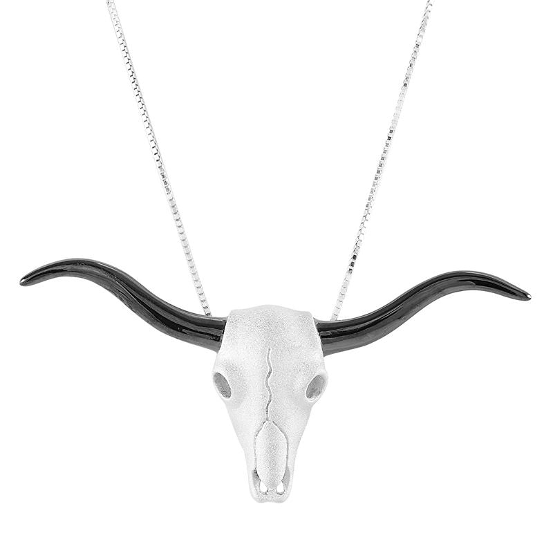 Kelly Herd Longhorn Skull Necklace