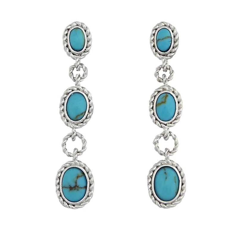 Kelly Herd Turquoise Drop Earrings