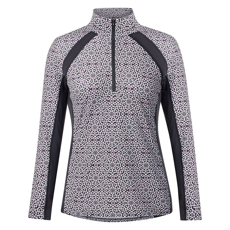 Kerrits Rail Side 1/4 Zip Print Top