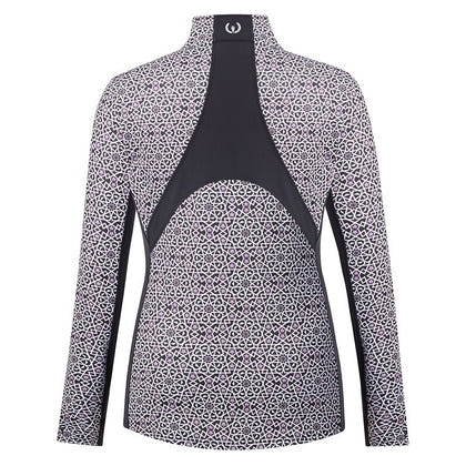 Kerrits Rail Side 1/4 Zip Print Top