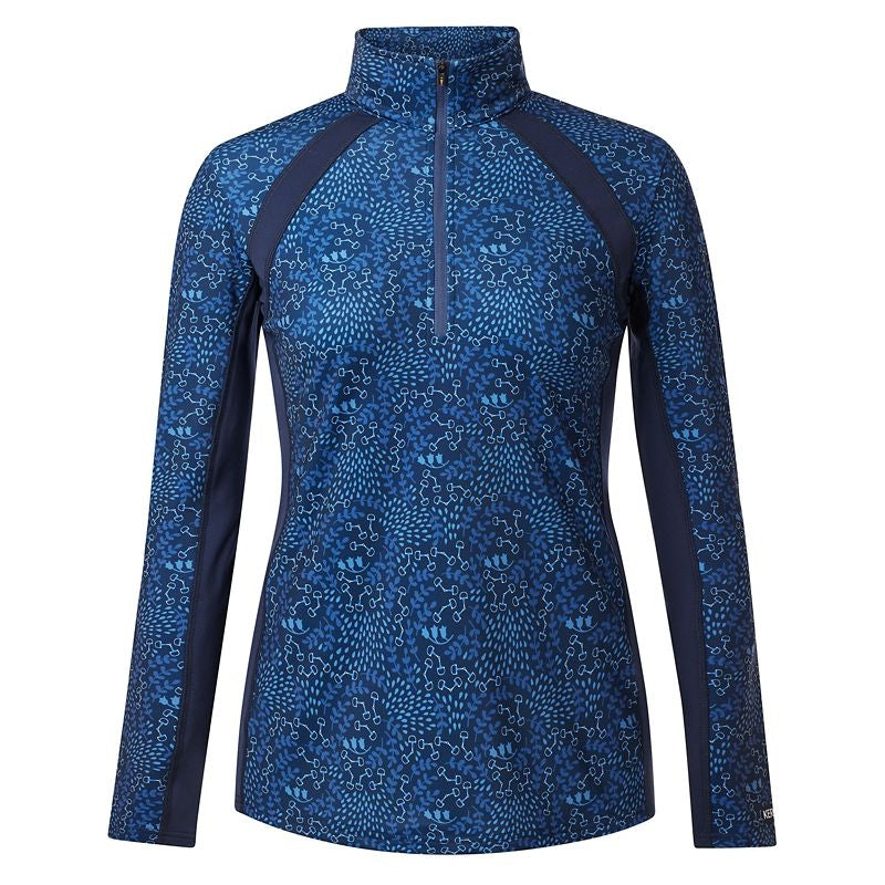 Kerrits Rail Side 1/4 Zip Print Top