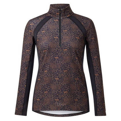 Kerrits Rail Side 1/4 Zip Print Top