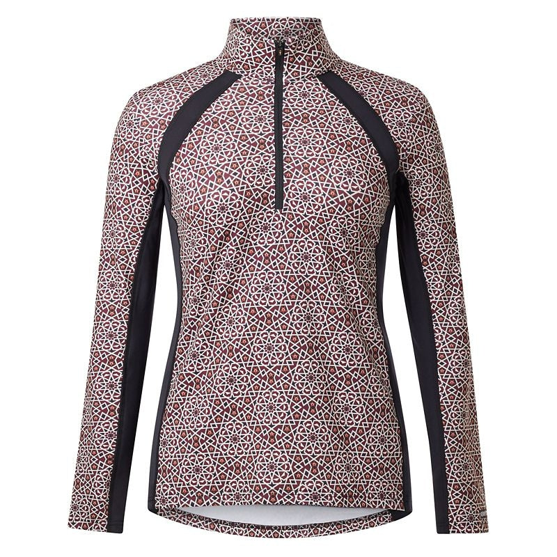 Kerrits Rail Side 1/4 Zip Print Top
