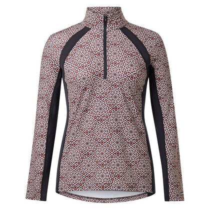 Kerrits Rail Side 1/4 Zip Print Top