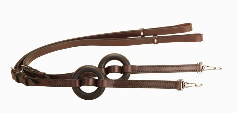 Tory Leather 3/4 Donut Adj Side Reins