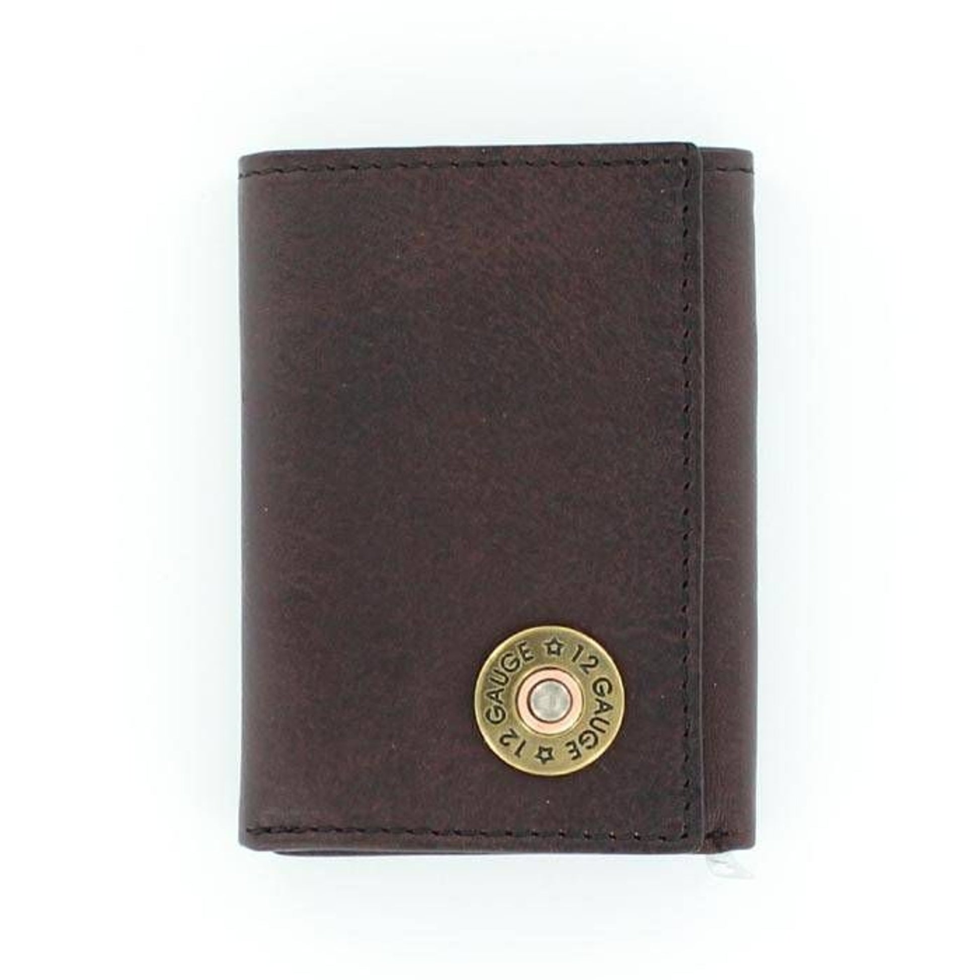 Nocona Mens Brown Tri-fold Bullet Wallet