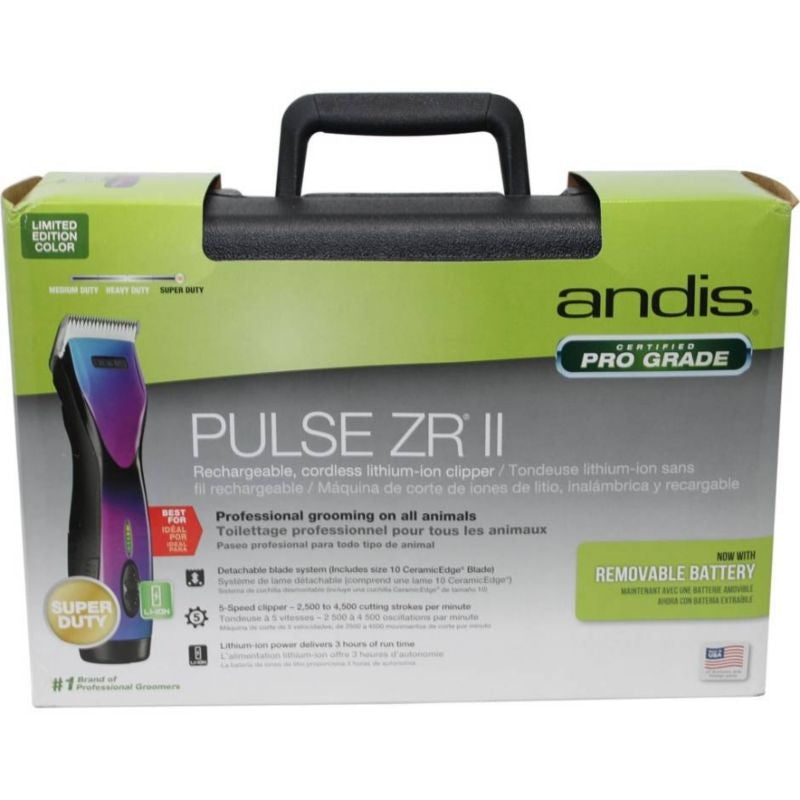 Andis Pulsezr2 Purple Cordless Clipper with 10 Blade