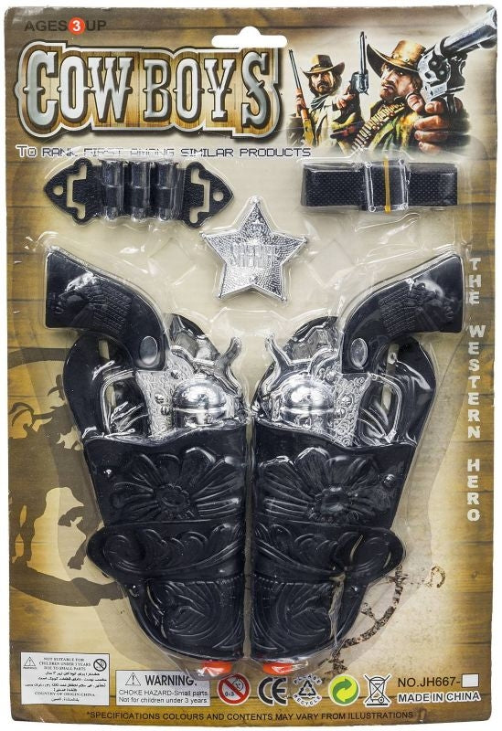 Gift Corral Cowboys Dbl Pistols with Holsters