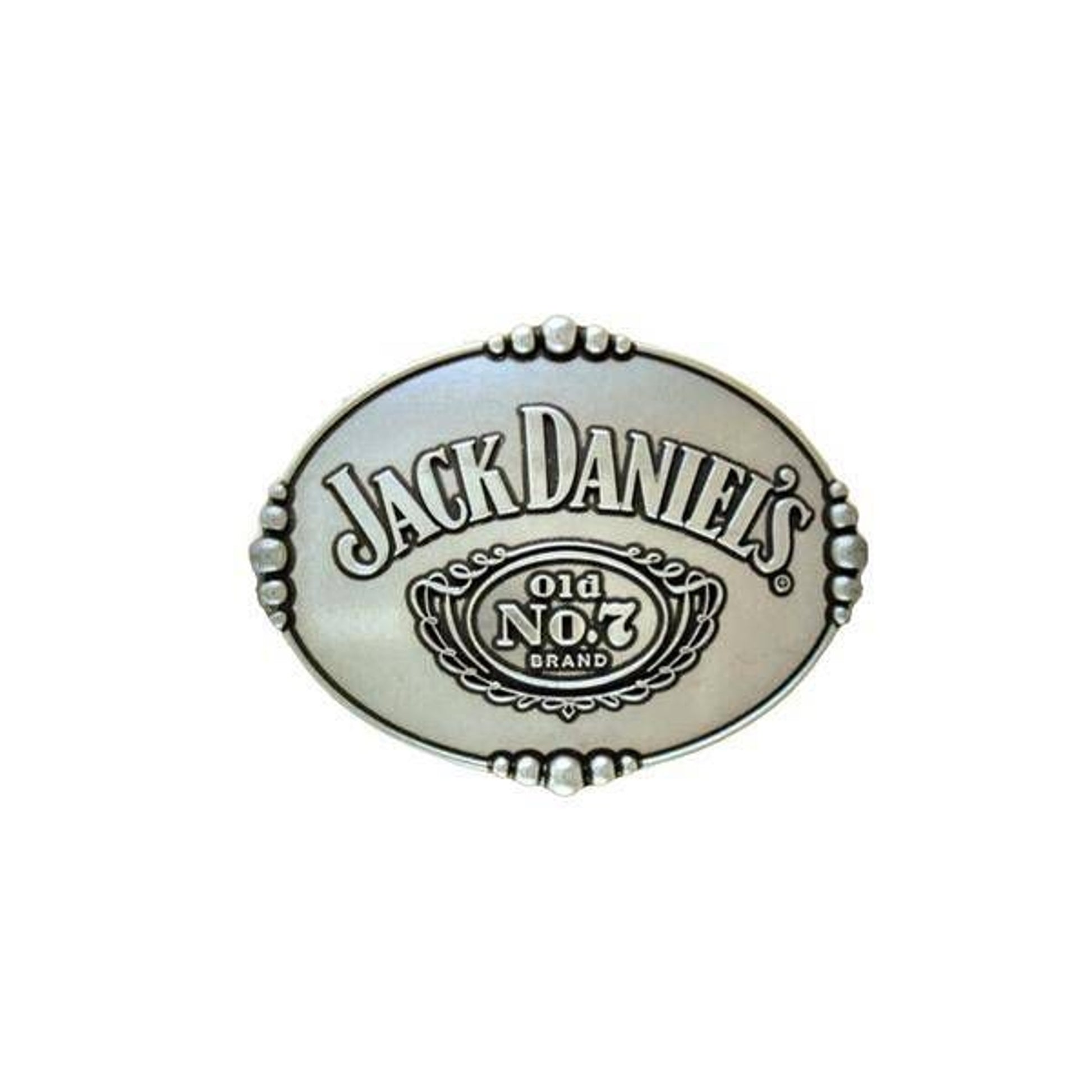 Jack Daniels Oval Buckle with Traditional Logo 4x
