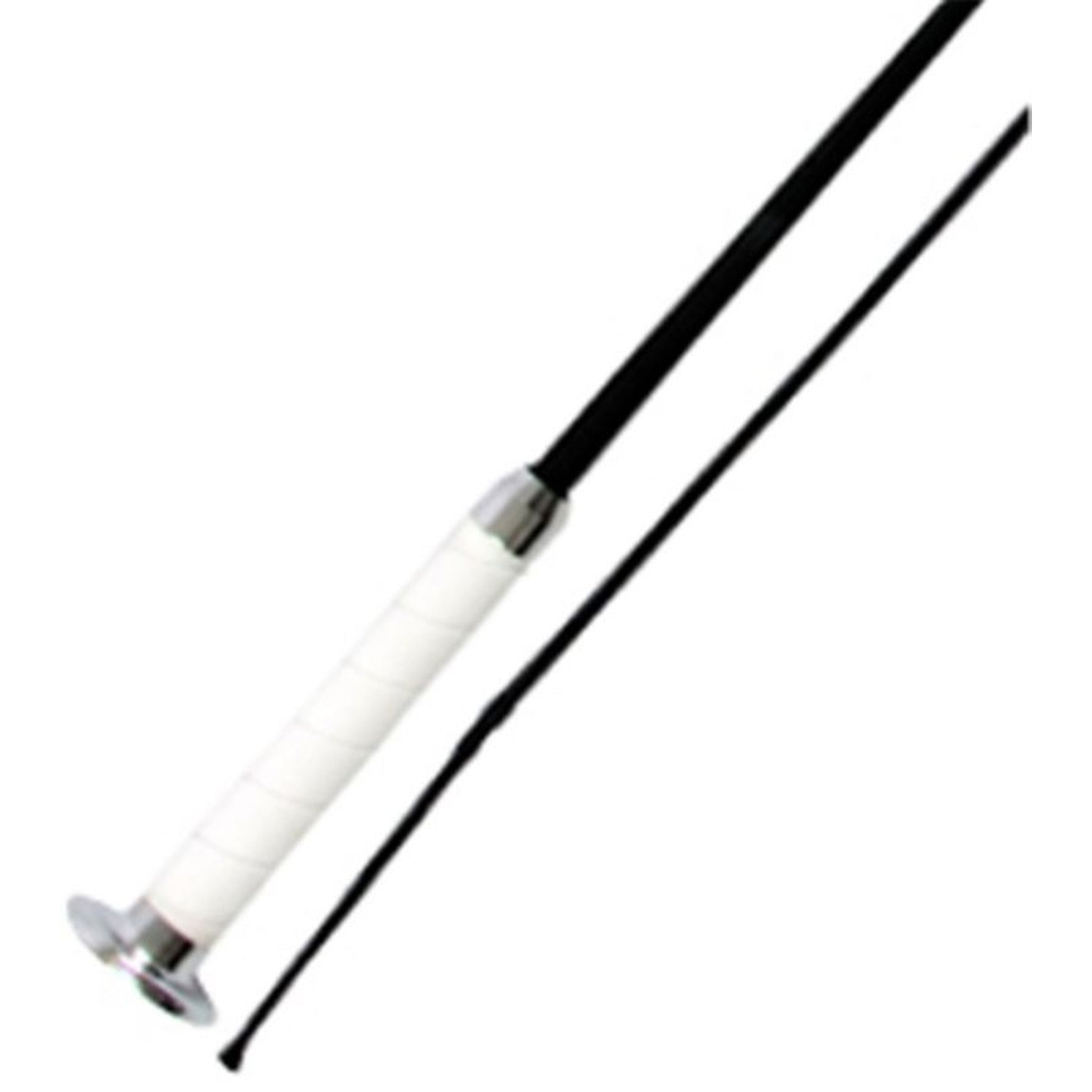 Jacks Dressage Whip with White Handle 36 Black
