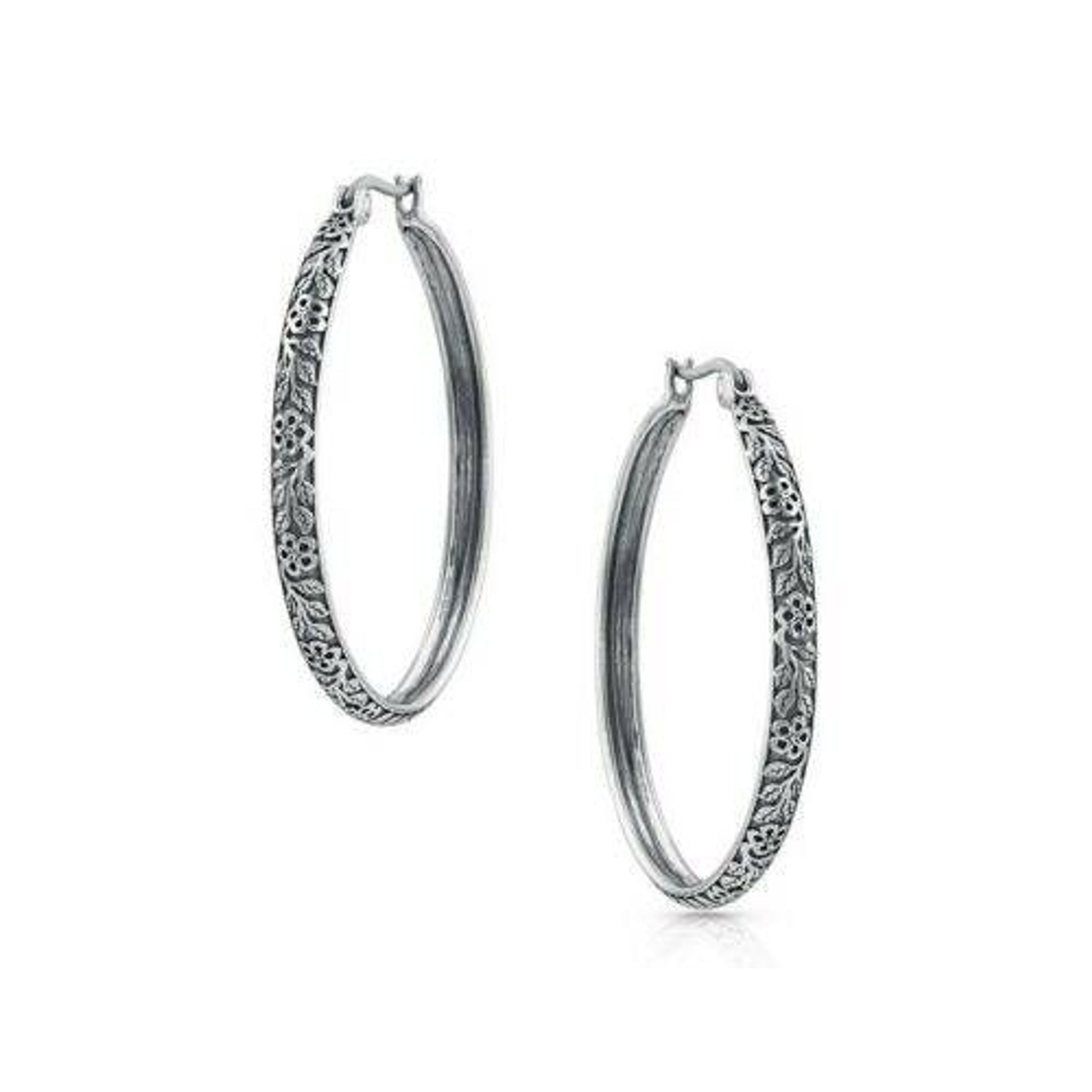 Montana SS Field of Wildflowers Hoop Earrings