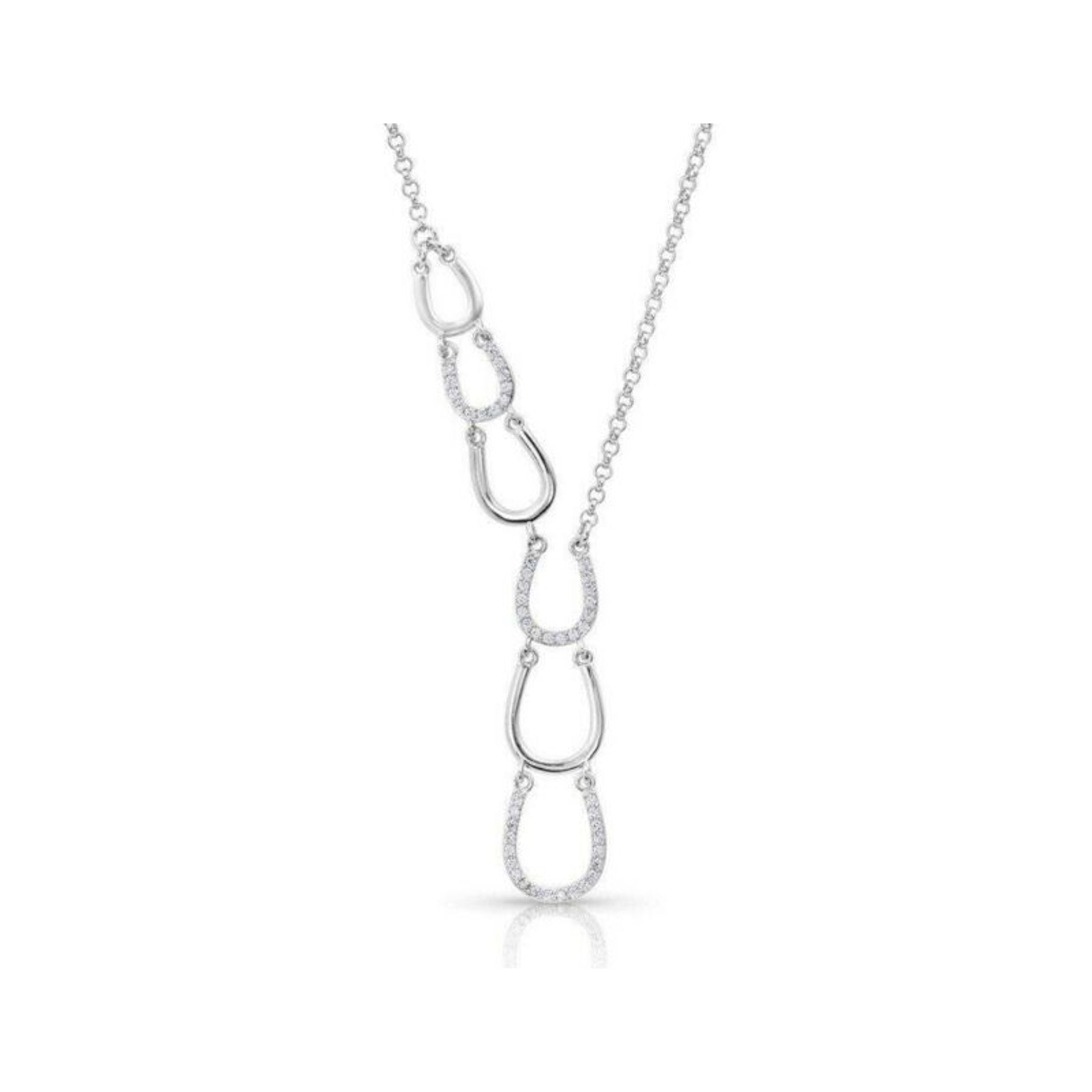 Montana Silversmiths Triple Horseshoe Necklace