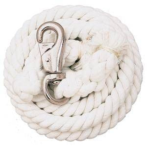 Weaver Cotton Lead Rope 10 ft White