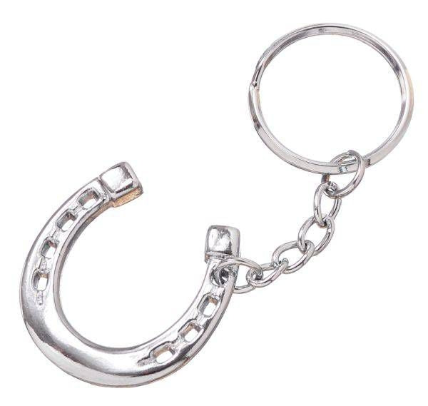 Gift Corral Key Ring Small Horseshoe Bk/Wh