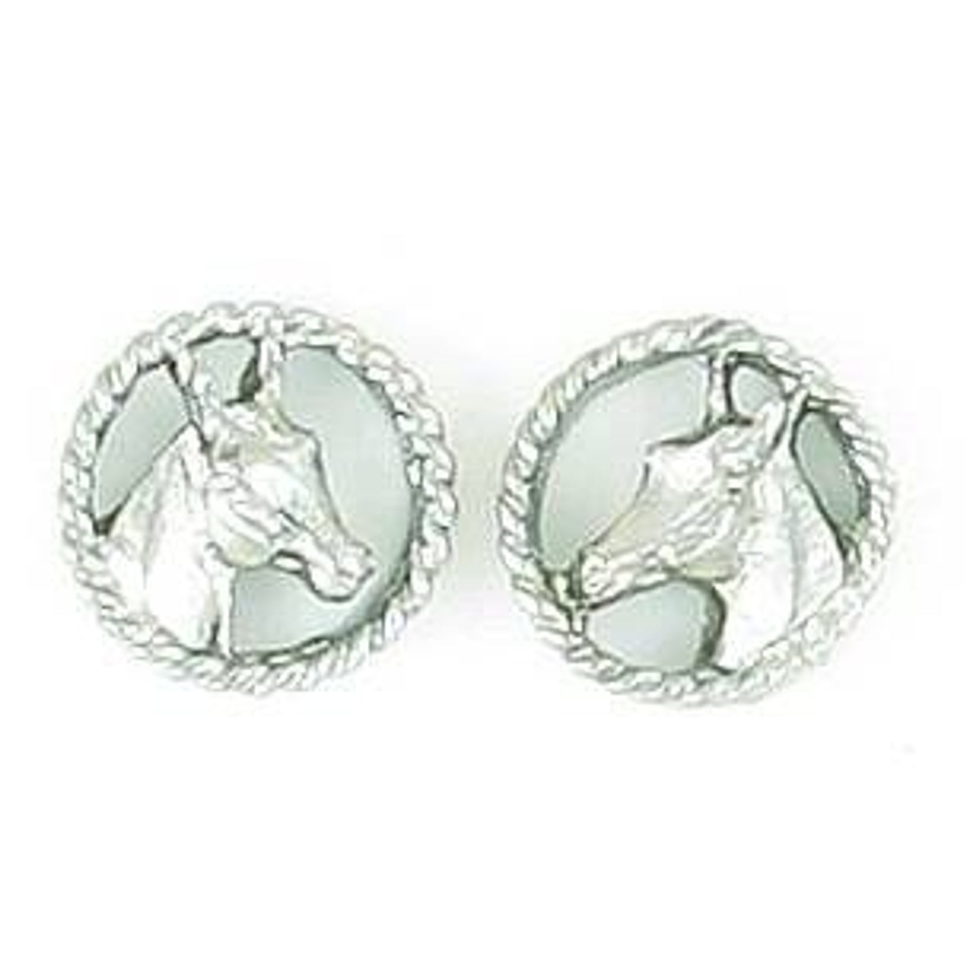 Finishing Touch Horse Head In Rope Earrings