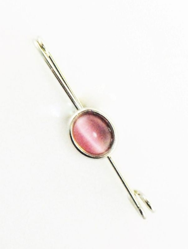 Finishing Touch Pink Cats Eye Pin Stock Pin