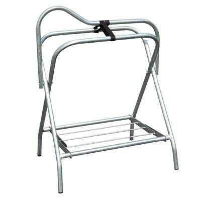 Folding Saddle Stand Deluxe Silver