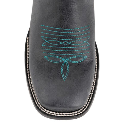 Ferrini Mens Blaze Black Sq Toe Boots