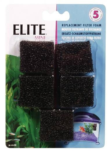 Elite Mini Replacement Filter Sponge 5 pk