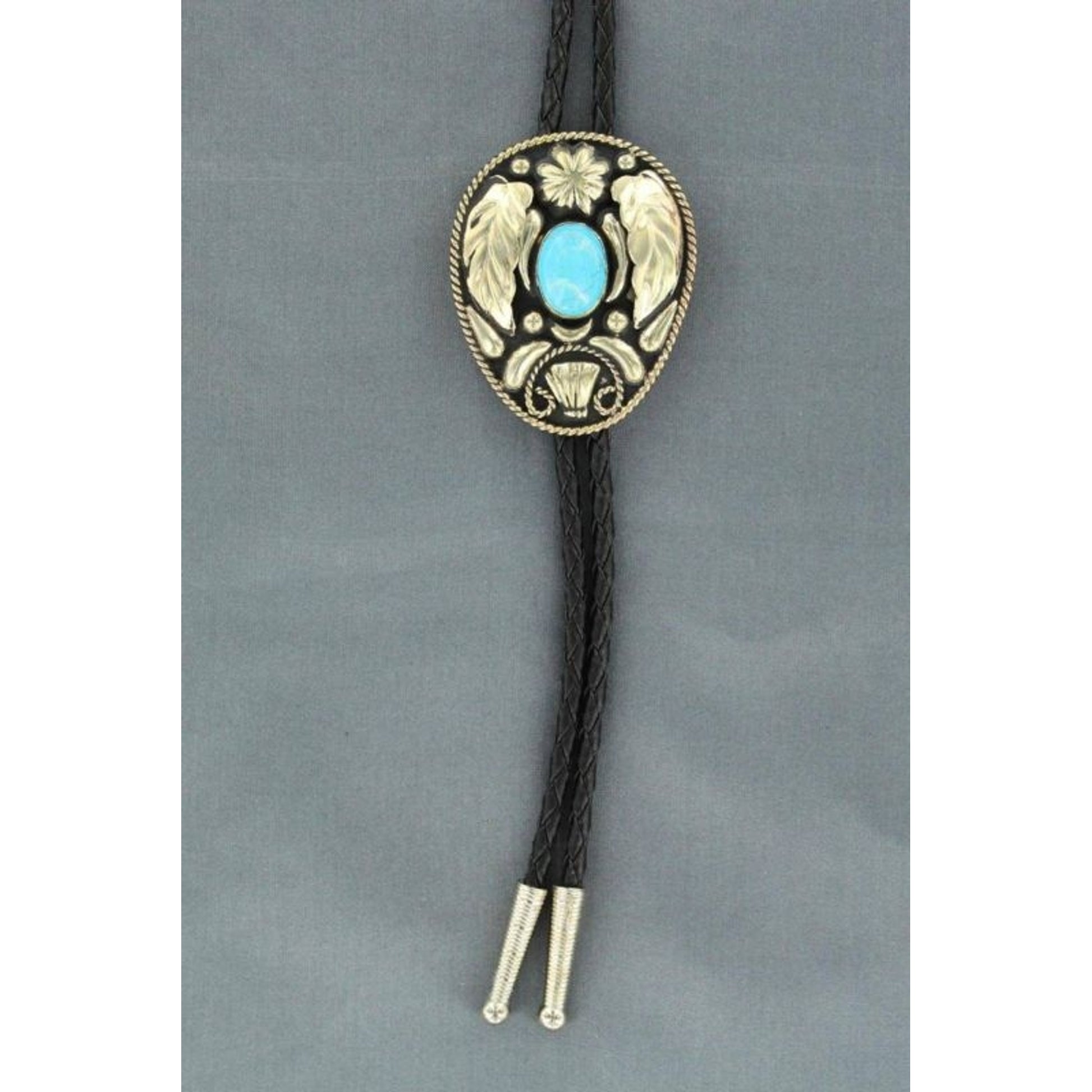 Double S Leaf Bolo Tie
