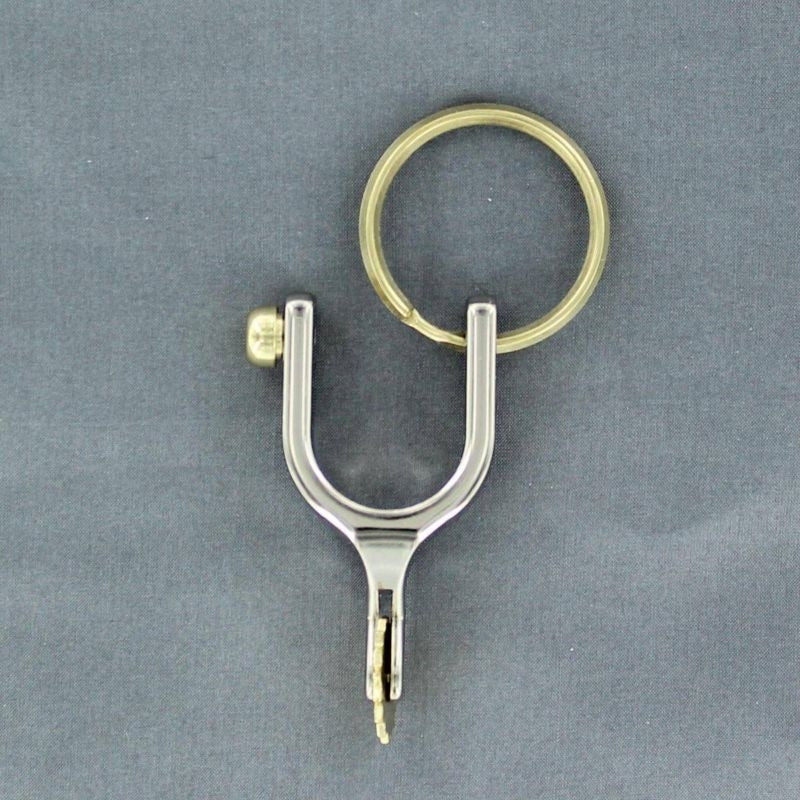 MF Western Spur Key Ring Black/White