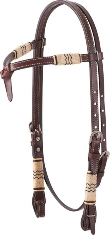 Cashel Tiefront Rawhide Trimmed Browband Headstall