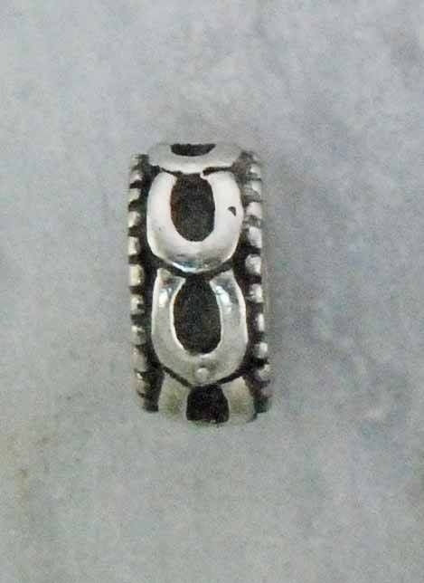 Joppa Horse Shoe Spacer Bead Retro Silver