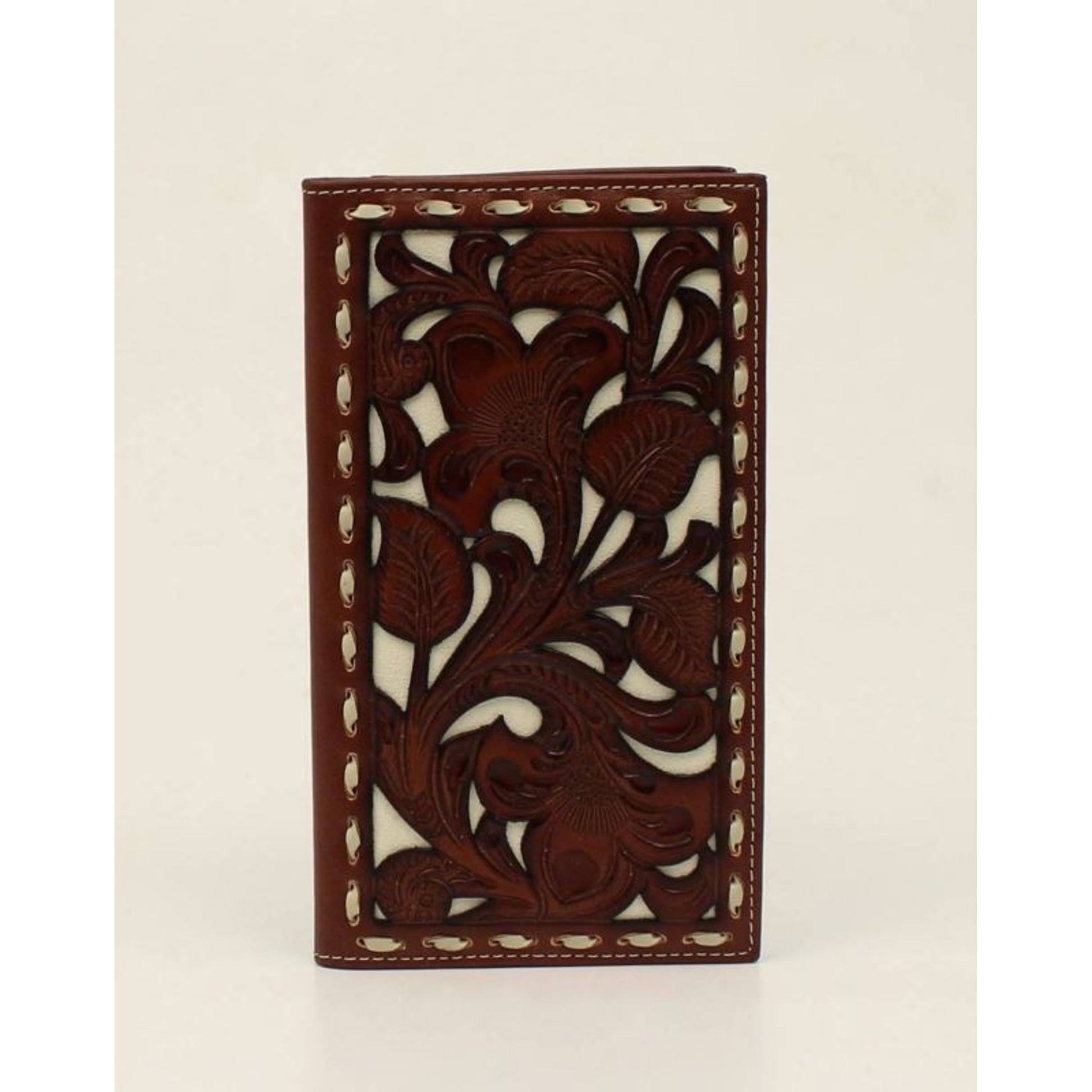 Nocona Rodeo Laced Wallet Black/White