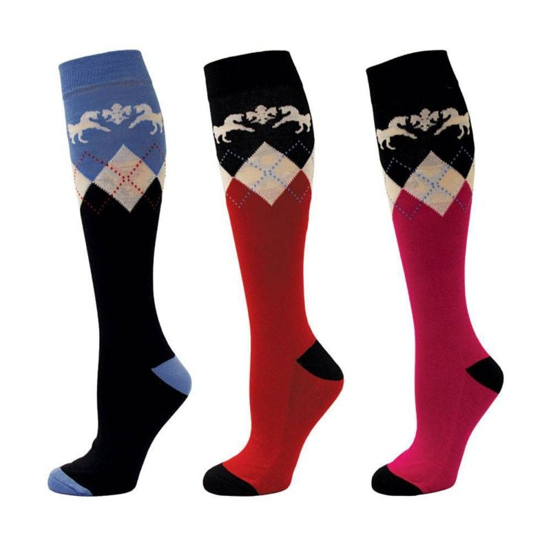 Equine Couture Hadley Knee Hi Socks 3pk
